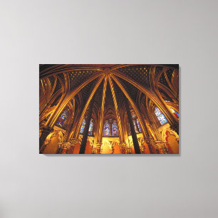 Nedre kapell i La Sainte-Chapelle, Paris, Canvastryck