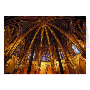 Nedre kapell i La Sainte-Chapelle, Paris, Hälsningskort