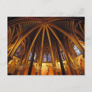 Nedre kapell i La Sainte-Chapelle, Paris, Vykort