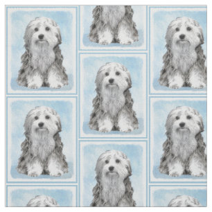 Nedre målning - Cute Original Hund Art Tyg