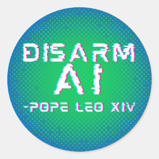 Nedrusta AI-dekal Runt Klistermärke