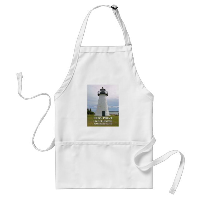 Ned's Point Lighthouse Massachusetts Cooking Apron Förkläde (Framsidan)