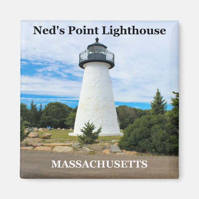 Ned's Point Lighthouse, Massachusetts Magnet (Framsidan)