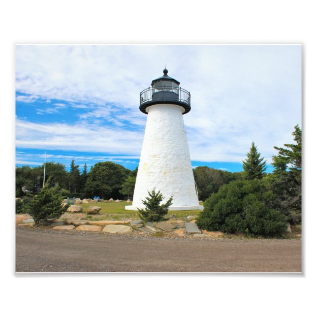 Ned's Point Lighthouse, Massachusetts Photo Print Fototryck (Framsidan)