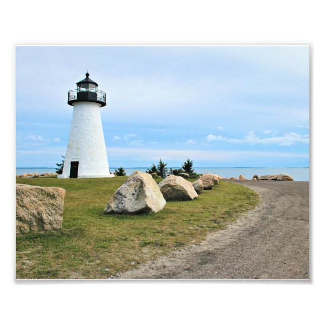 Ned's Point Lighthouse, Massachusetts Photo Print Fototryck (Framsidan)
