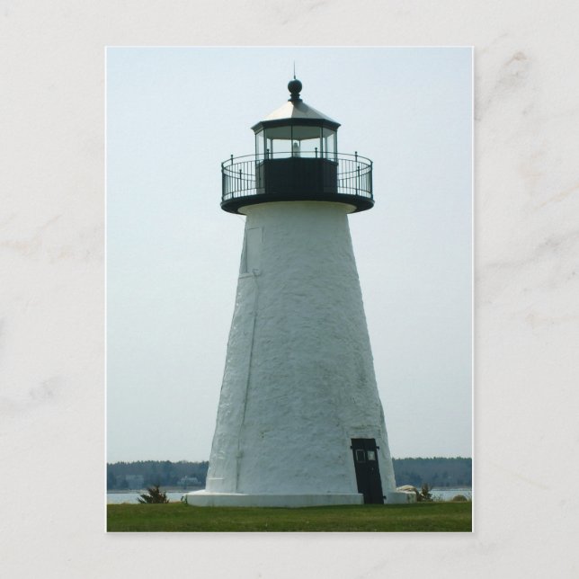 Ned's Point Lighthouse Massachusetts Postcard Vykort (Framsida)