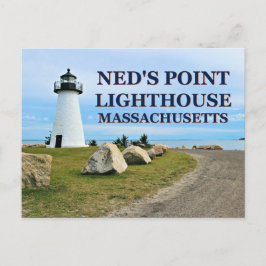 Ned's Point Lighthouse, Massachusetts Postcard Vykort