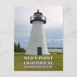 Ned's Point Lighthouse, Massachusetts Postcard Vykort