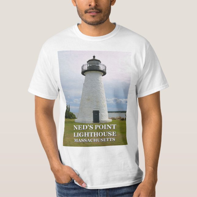 Ned's Point Lighthouse, Massachusetts T-Shirt (Framsida)