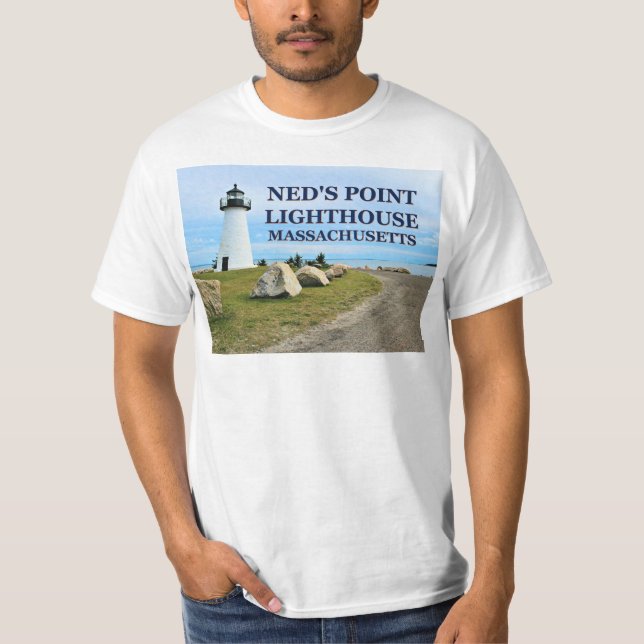 Ned's Point Lighthouse, Massachusetts T-Shirt (Framsida)