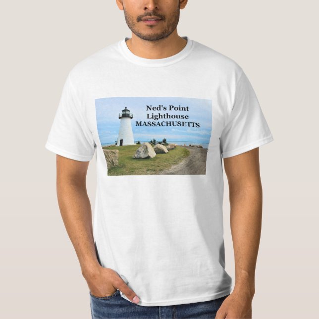 Ned's Point Lighthouse, Massachusetts T-Shirt (Framsida)