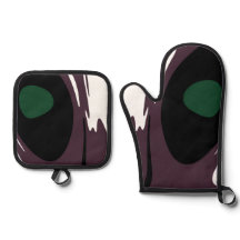 Nedsänkning: Abstrakt Black, White, Lila & Grönt