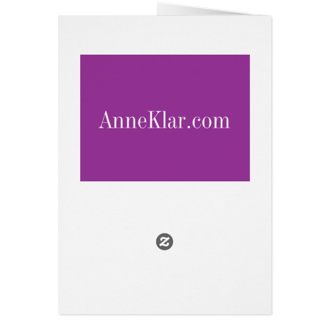 Nedsänkt - lodrät hälsningskort (Baksidan)