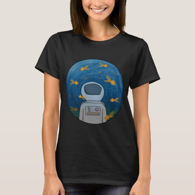 Nedsänkt rymd t shirt (Framsida)