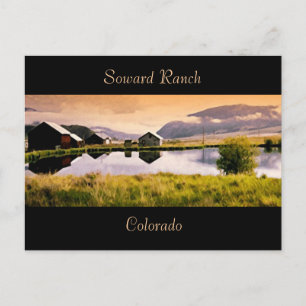 Nedsatt av vykortet sjö vykort