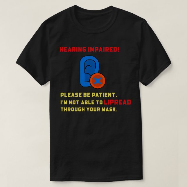 Nedsatt hörsel 74 t shirt (Design framsida)