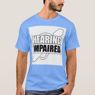 Nedsatt hörsel Svartvit 1 T Shirt