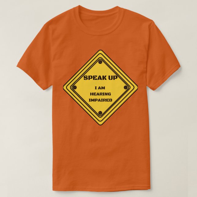 Nedsatt hörseltecken 1 t shirt (Design framsida)