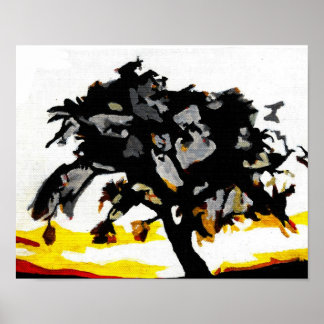 Nedsatt solnedgång poster
