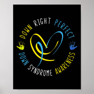 Nedsatt syndrom Dag 21 mars Ned Höger Pe Poster