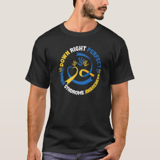 Nedsatt syndrom Dag 21 mars Ned Höger Pe T Shirt