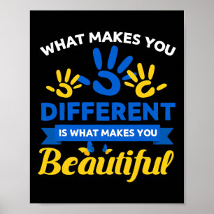 Nedsatt syndrom - dagsljud Band T21-dagars Beautif Poster