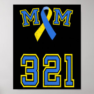 Nedsatt syndrom Trisomy 21 Mamma Kvinnor T 3 2 Poster