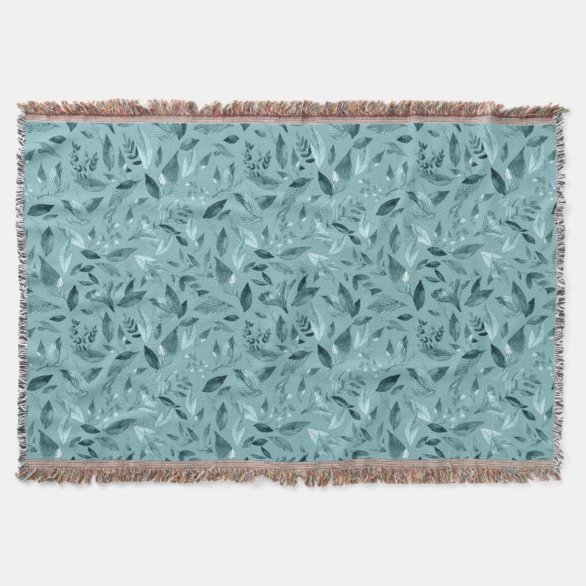 Nedsatt vattenfärg löv 2 filt (Framsidan)