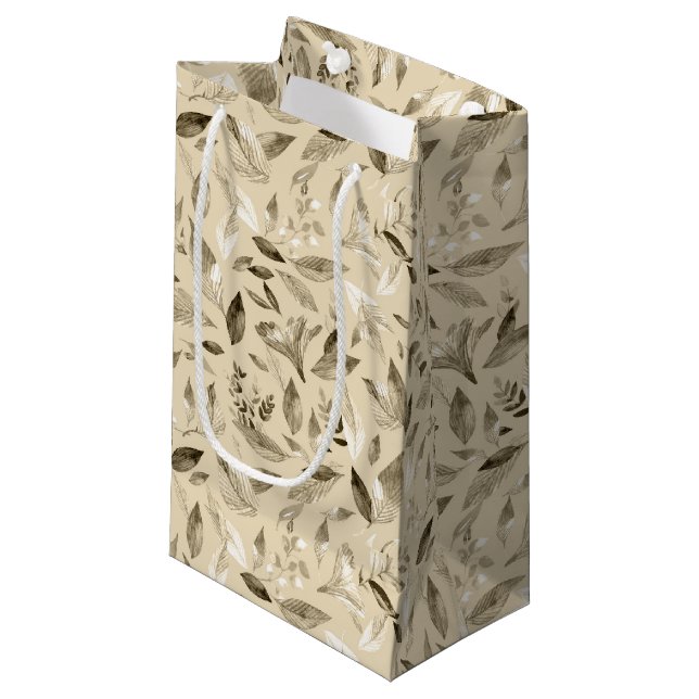 Nedsatt vattenfärg löv 4 (Framsidan Vinklad)