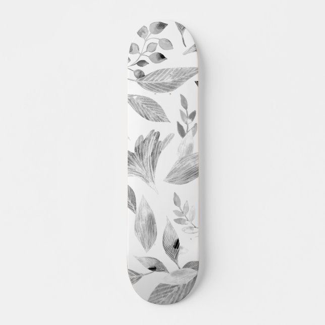 Nedsatt vattenfärg löv 8 mini skateboard bräda 18,5 cm (Framsida)