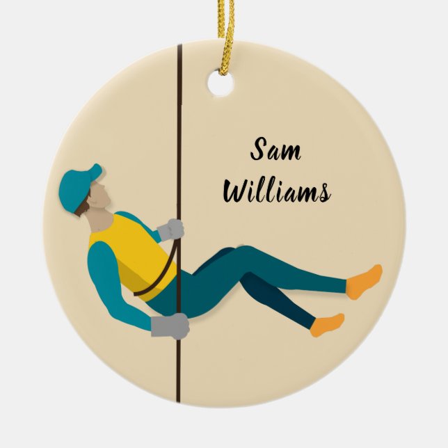 Nedslående Julgransprydnad Keramik (Framsidan)