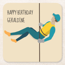 Nedslående Underlägg Papper Kvadrat