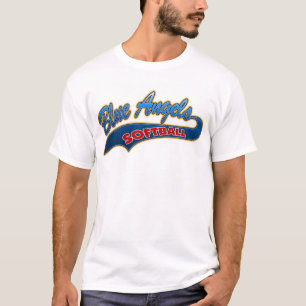 Nedslag för blåttänglarsoftball t-shirt