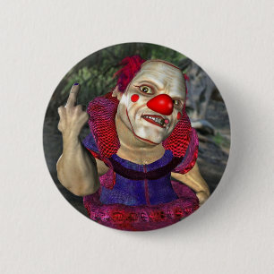 Nedsmutsad clownen knapp