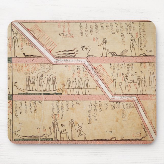 Nedstigning av sarkofaget in i graven musmatta (Framsidan)