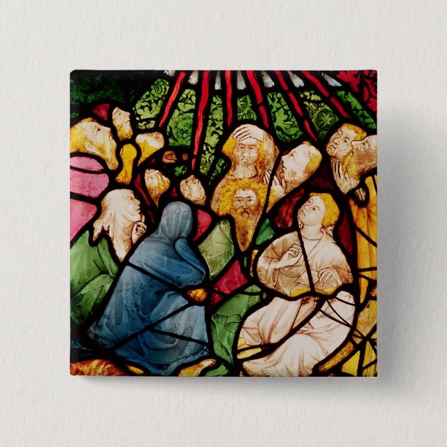 Nedstigningen av den heliga anden, c.1400 knapp (Framsida)