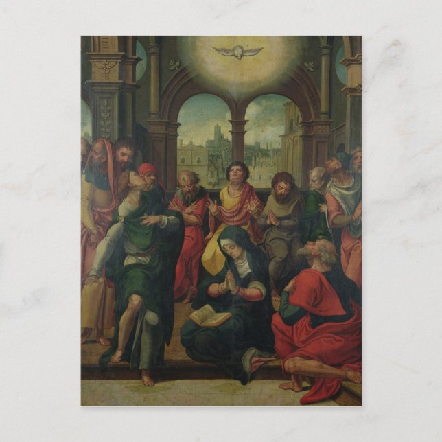 Nedstigningen av den Helige Ande Vykort (Framsida)