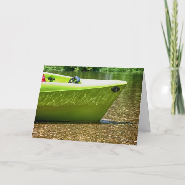 Nedströms med Boat Kort (Framsida)