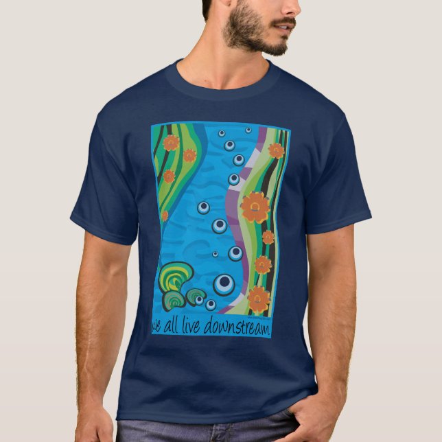 Nedströms T-shirt (Framsida)