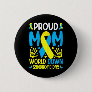 Nedsyndrom Mamma-menyfliksområdet World Down Syndr Knapp
