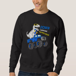 Nedsyndrom T Rex Dinosaur Boys Kids Trisomy T2 Lång Ärmad Tröja
