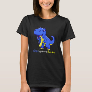 Nedsyndrom T Rex Dinosaur Boys Kids Trisomy T2 Shirt