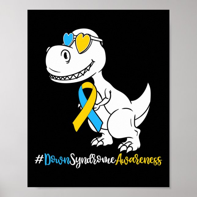 Nedsyndrom T-rex-dosinosaur Poster (Framsidan)