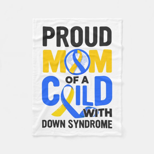 Nedsyndrome Awareness Mamma Fleecefilt (Framsidan)