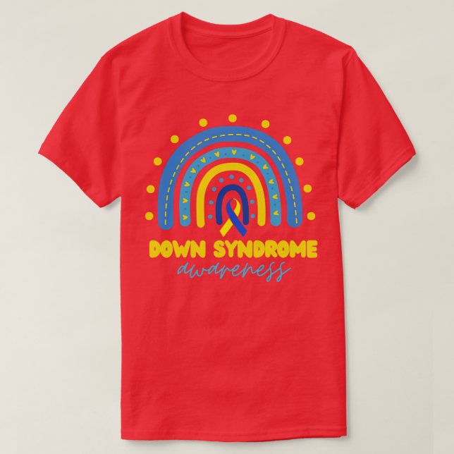 Nedsynt regnbåge 9 t shirt (Design framsida)