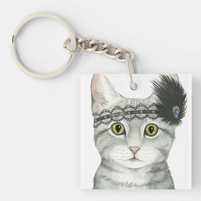 Nedton Cat | Bejeweled med Snöre (Framsidan)