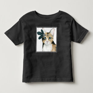 Nedton Cat   ejeweled med fjädrar T Shirt