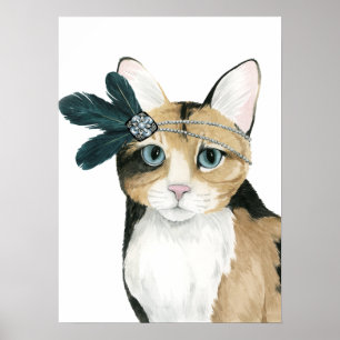 Nedtoningsbehållare ejeweled med fjädrar poster