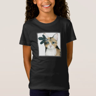 Nedtoningsbehållare ejeweled med fjädrar t shirt