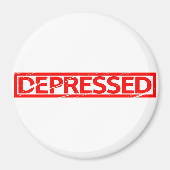 Nedtryckt Frimärke Magnet (Framsidan)